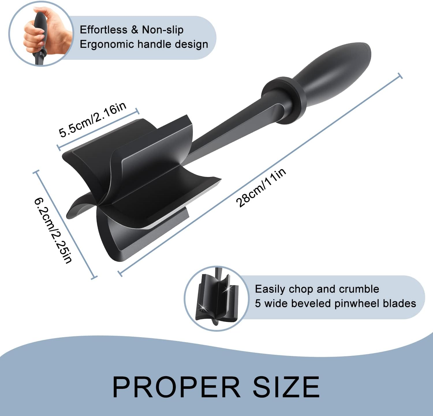 5-Blade Meat Chopper Masher