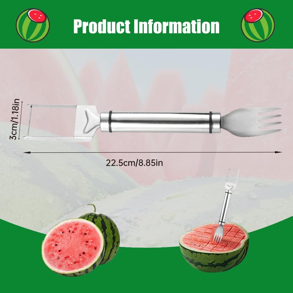 Stainless Steel Watermelon Fork Slicer