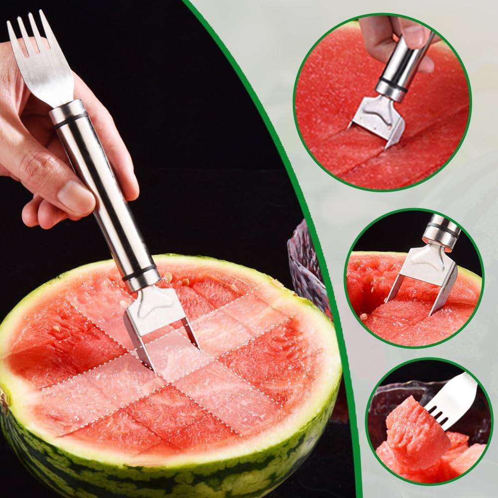 Stainless Steel Watermelon Fork Slicer