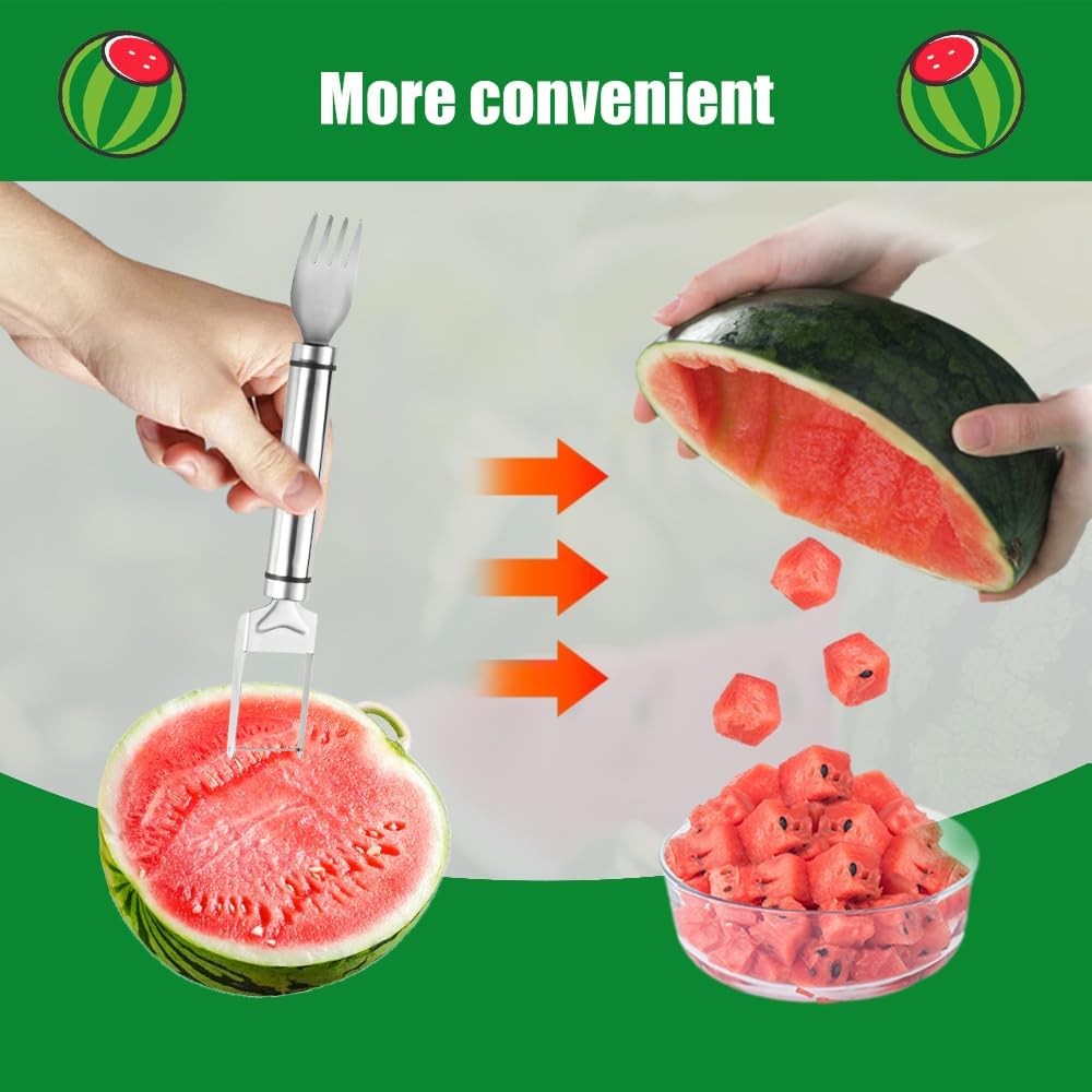 Stainless Steel Watermelon Fork Slicer