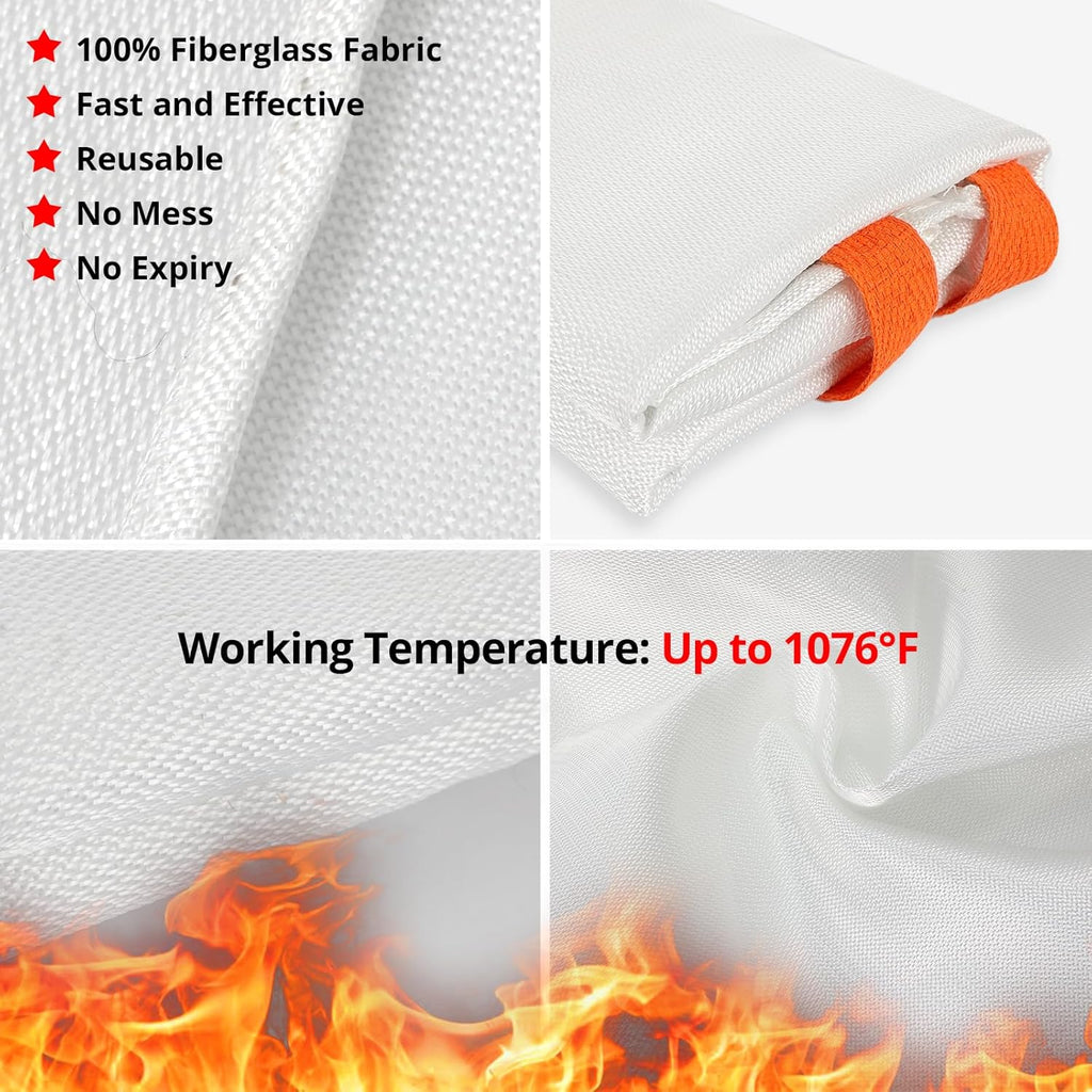 Emergency Fire Blanket 2-Pack